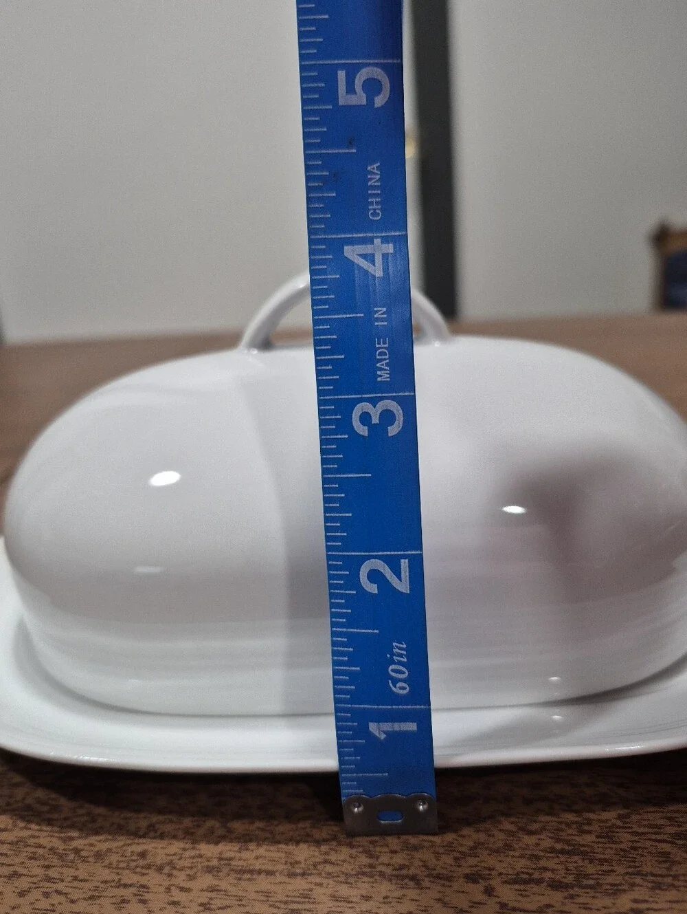 NWOT Pier 1 Imports Deluxe Large White Butter Dish